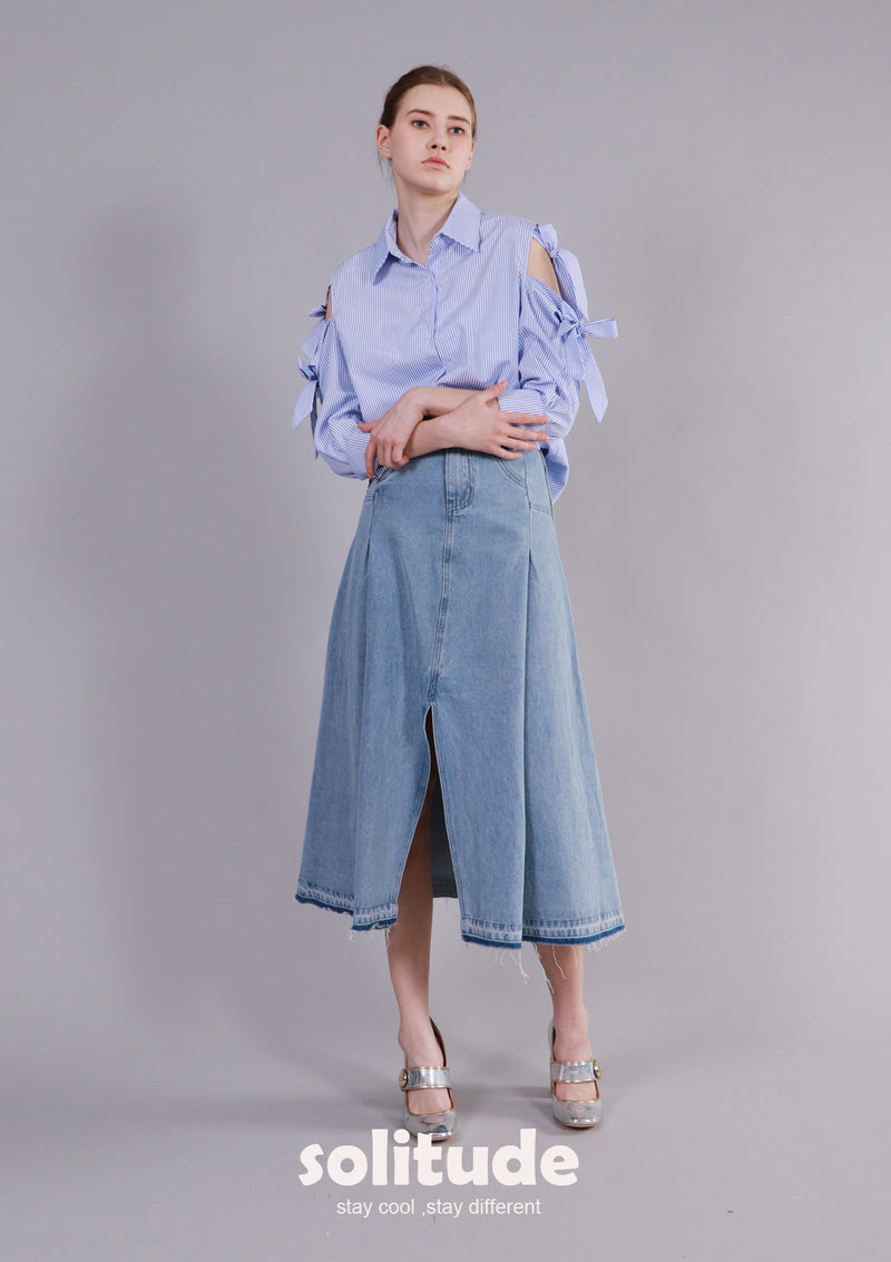 Ribbon Striped Shirt