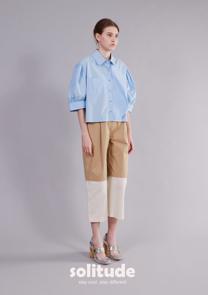 Pleated Straight Leg Pants