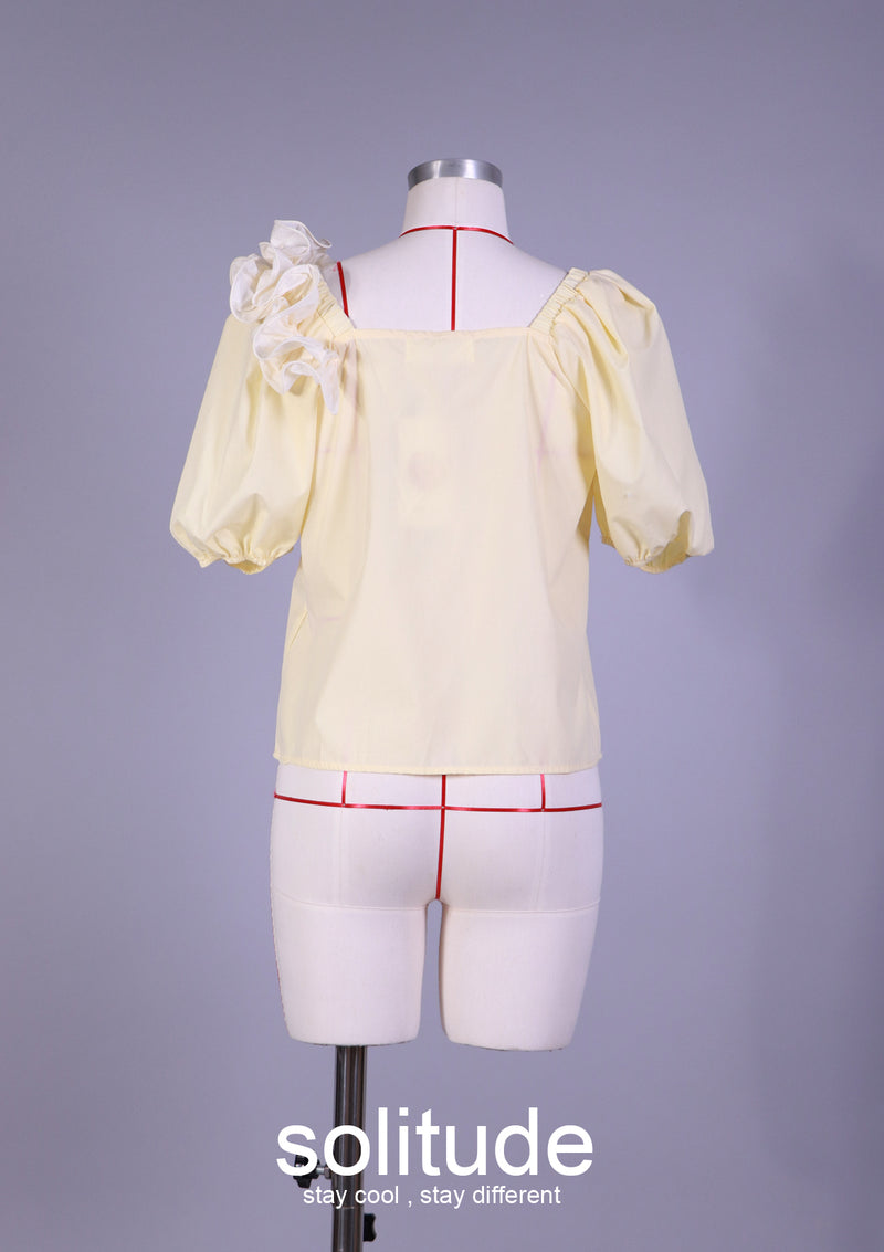 Yellow Ruffles Top