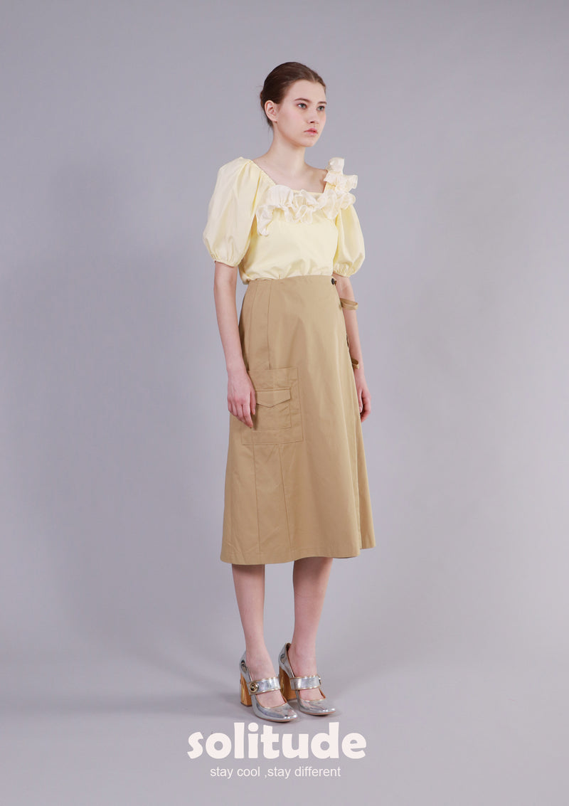 Yellow Ruffles Top