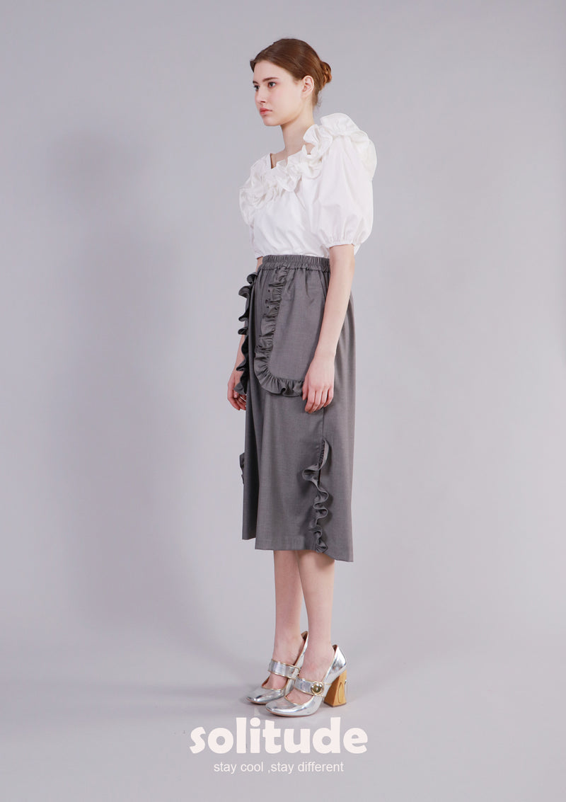 White Ruffles Top