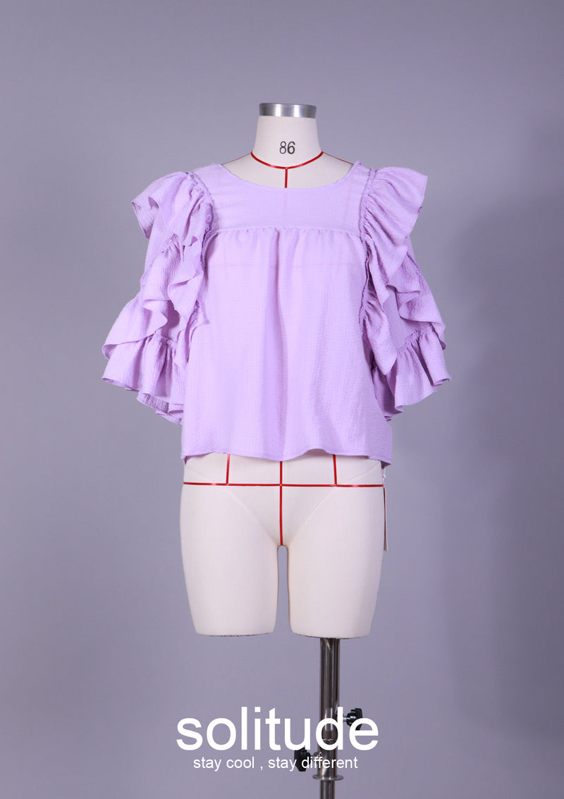 Purple Ruffles Top