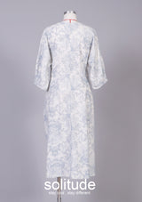 Blue Floral-print Dress