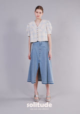Checked Crop Jacket