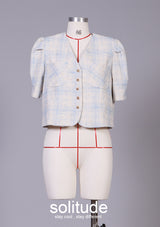 Checked Crop Jacket