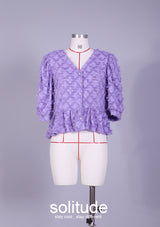 Purple Ruffled Top