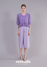 Purple Ruffled Top