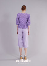 Purple Ruffled Top