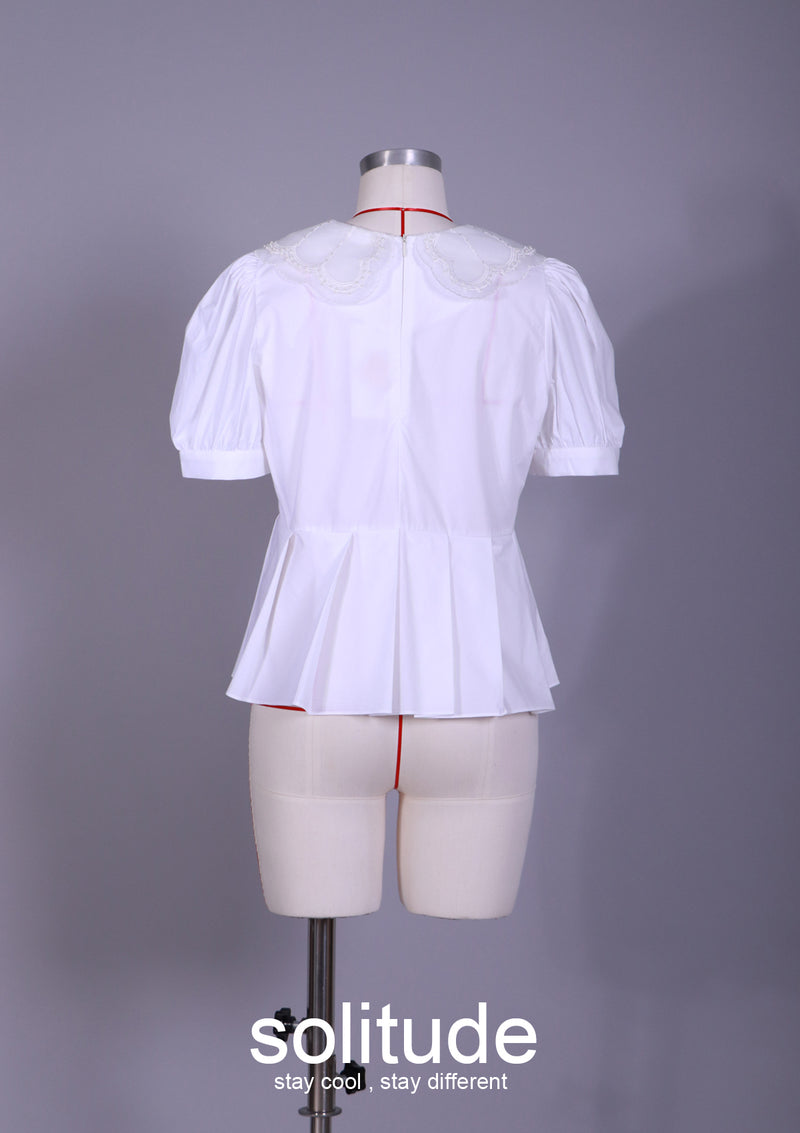 White Woven Top