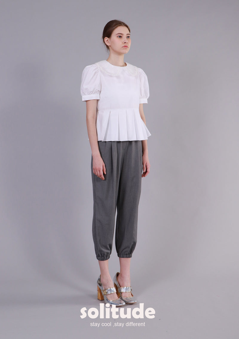 White Woven Top