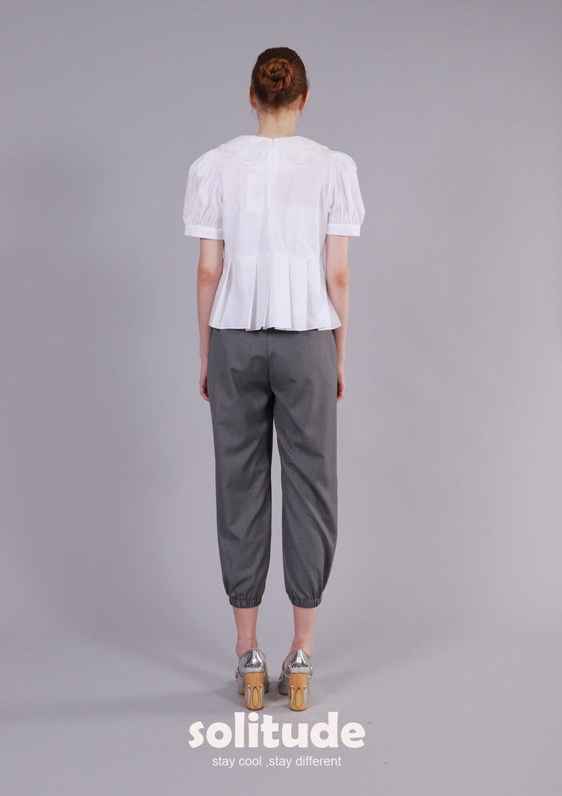 White Woven Top