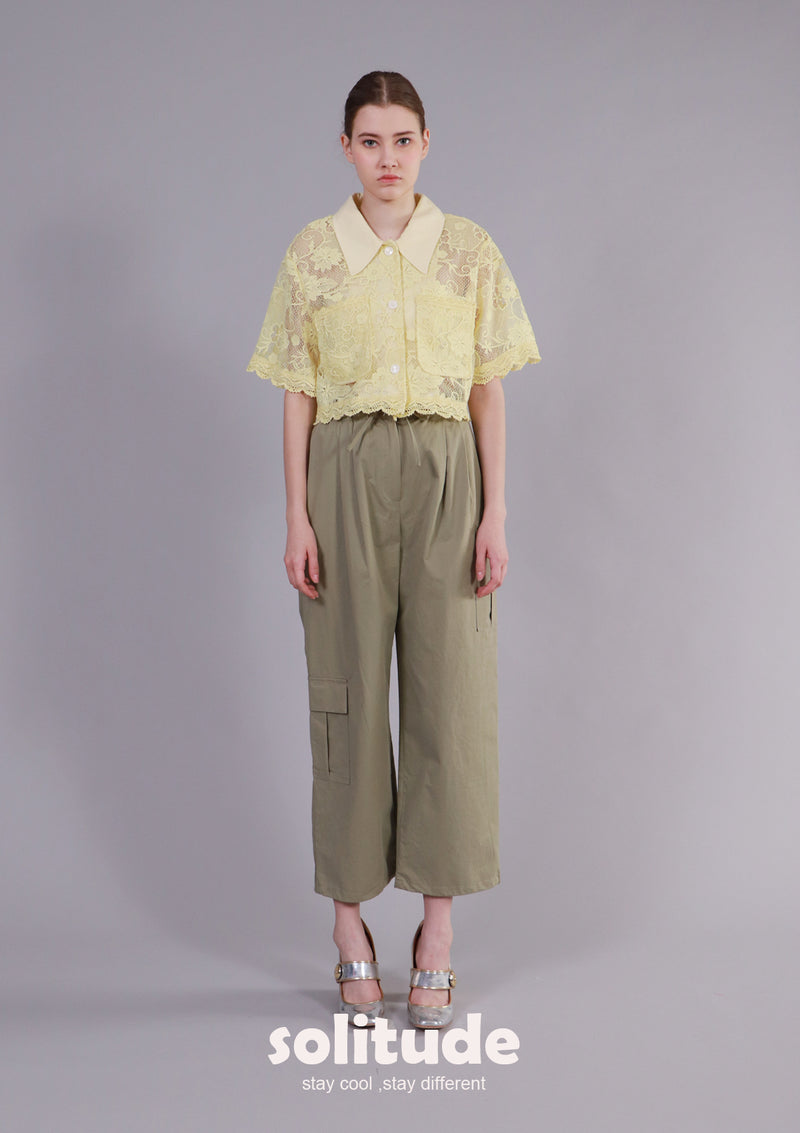 Yellow Lace Shirt
