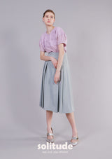 Light Grey Pleated Skirt