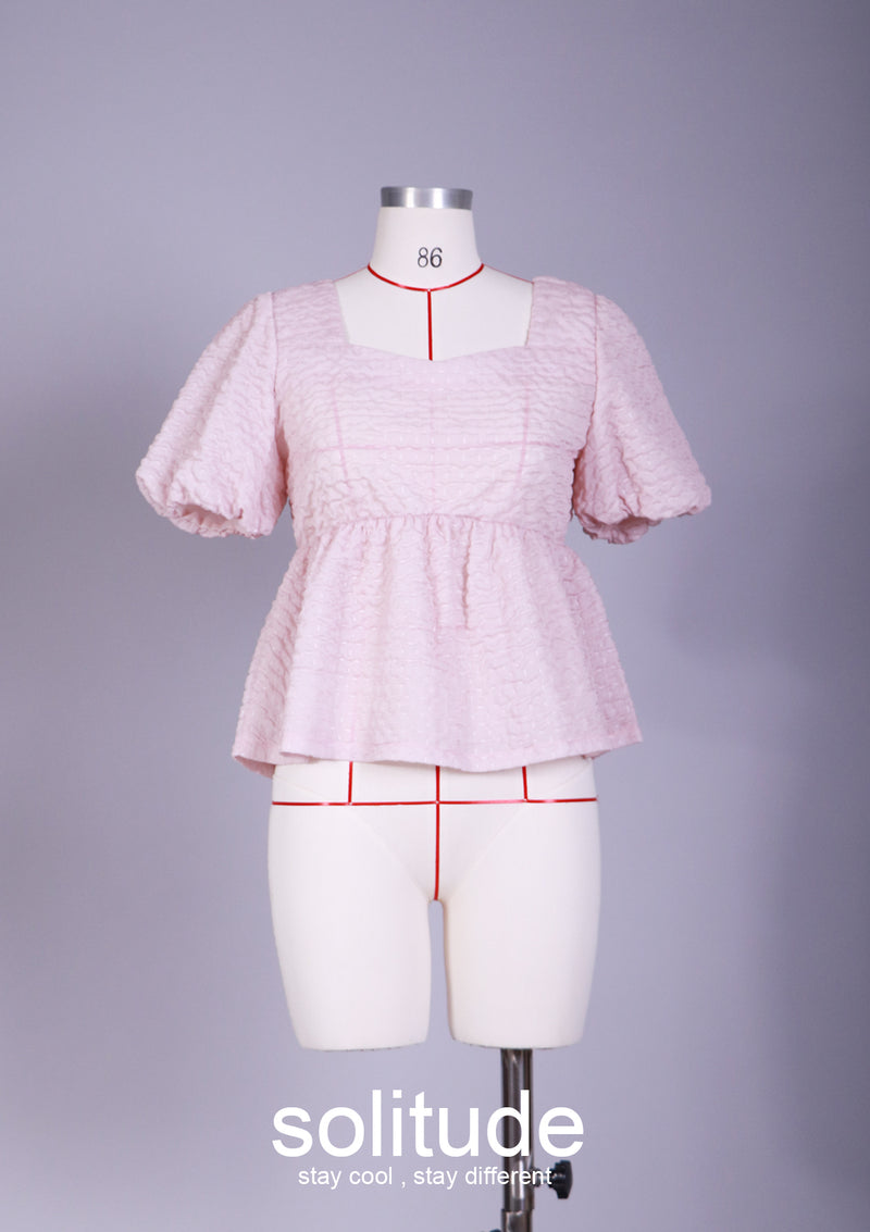 Pink Puff Sleeved Top