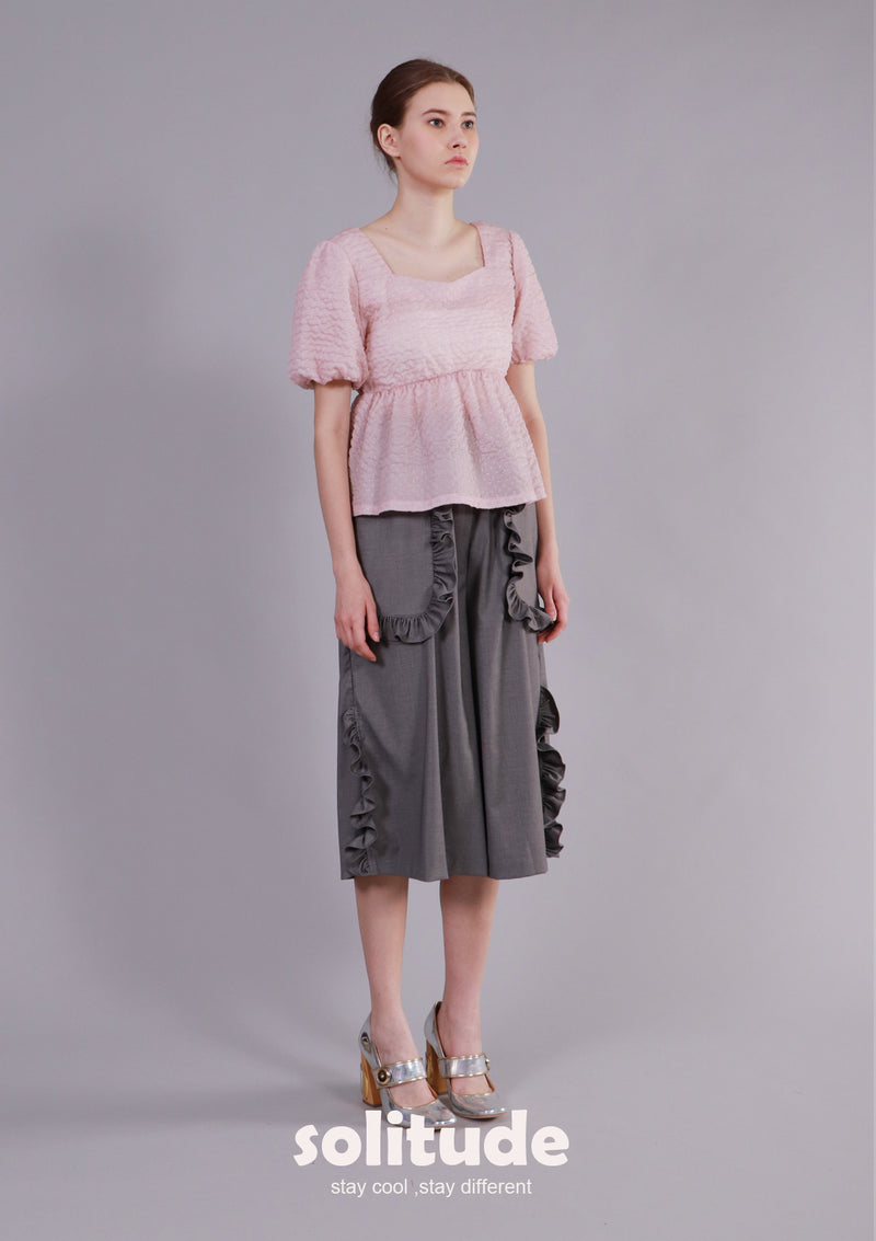 Pink Puff Sleeved Top