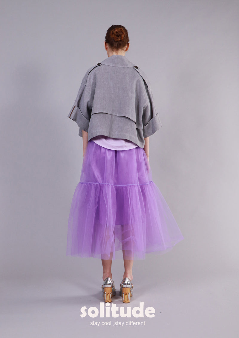 Grey Drop Shoulder Jacket