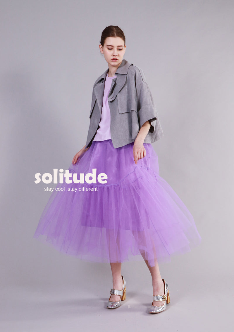 Grey Drop Shoulder Jacket