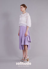 White Ruffled Top