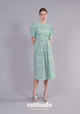 Green Floral-print Dress
