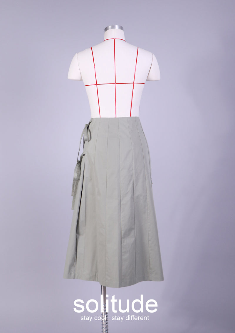Green Pocket Woven Skirt