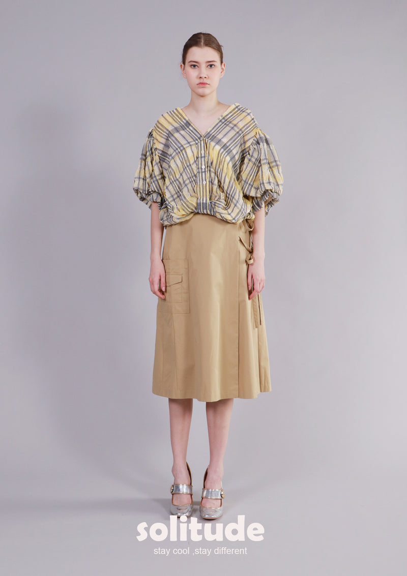 Yellow Checked Top