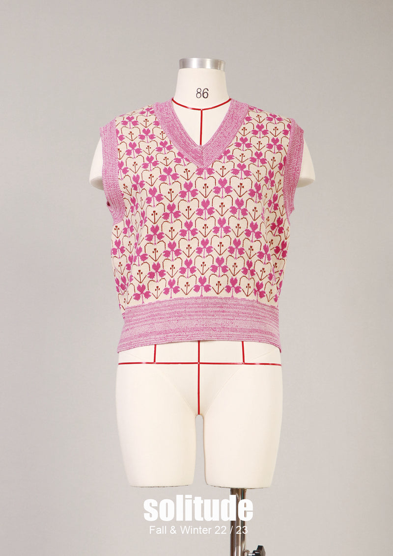Pink Knit Vest