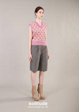 Pink Knit Vest