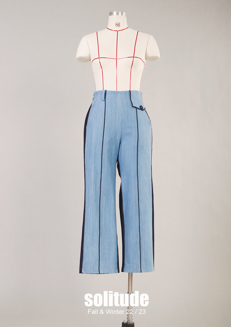 Straight Leg Denim Pants