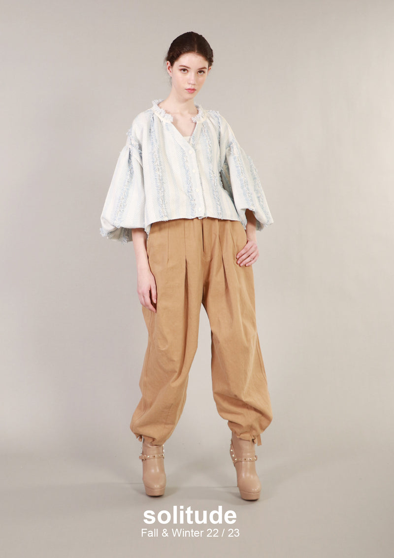 Oversized Puff Sleeves Top