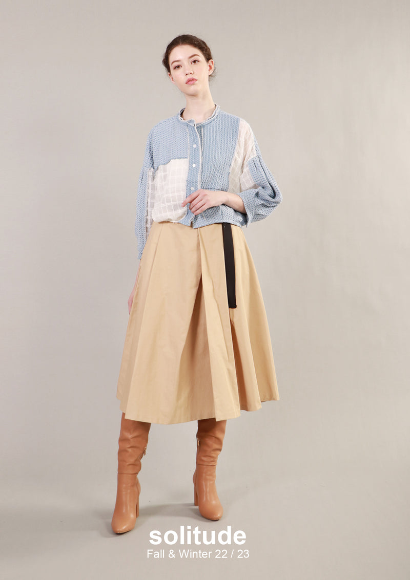 Mixed Fabric Top