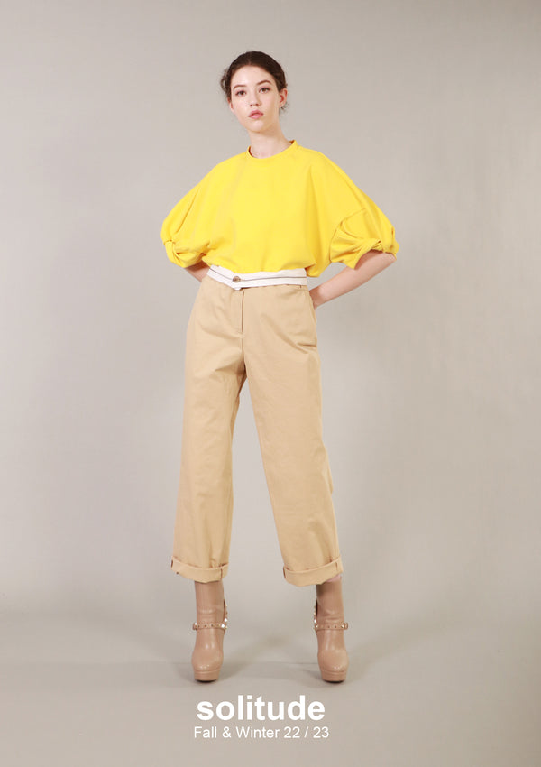 Waistband Trimmed Pants