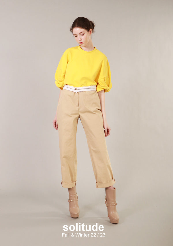Waistband Trimmed Pants