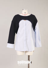 Mixed Fabric Top