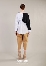 Mixed Fabric Top