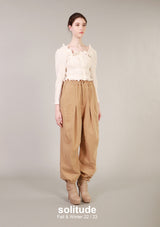 Off White Cropped Top