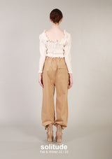 Off White Cropped Top