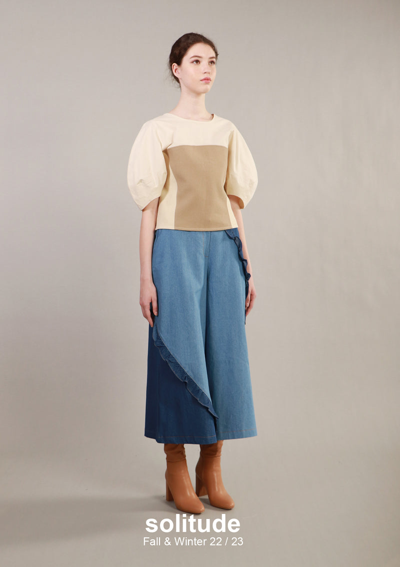 Beige Woven Top