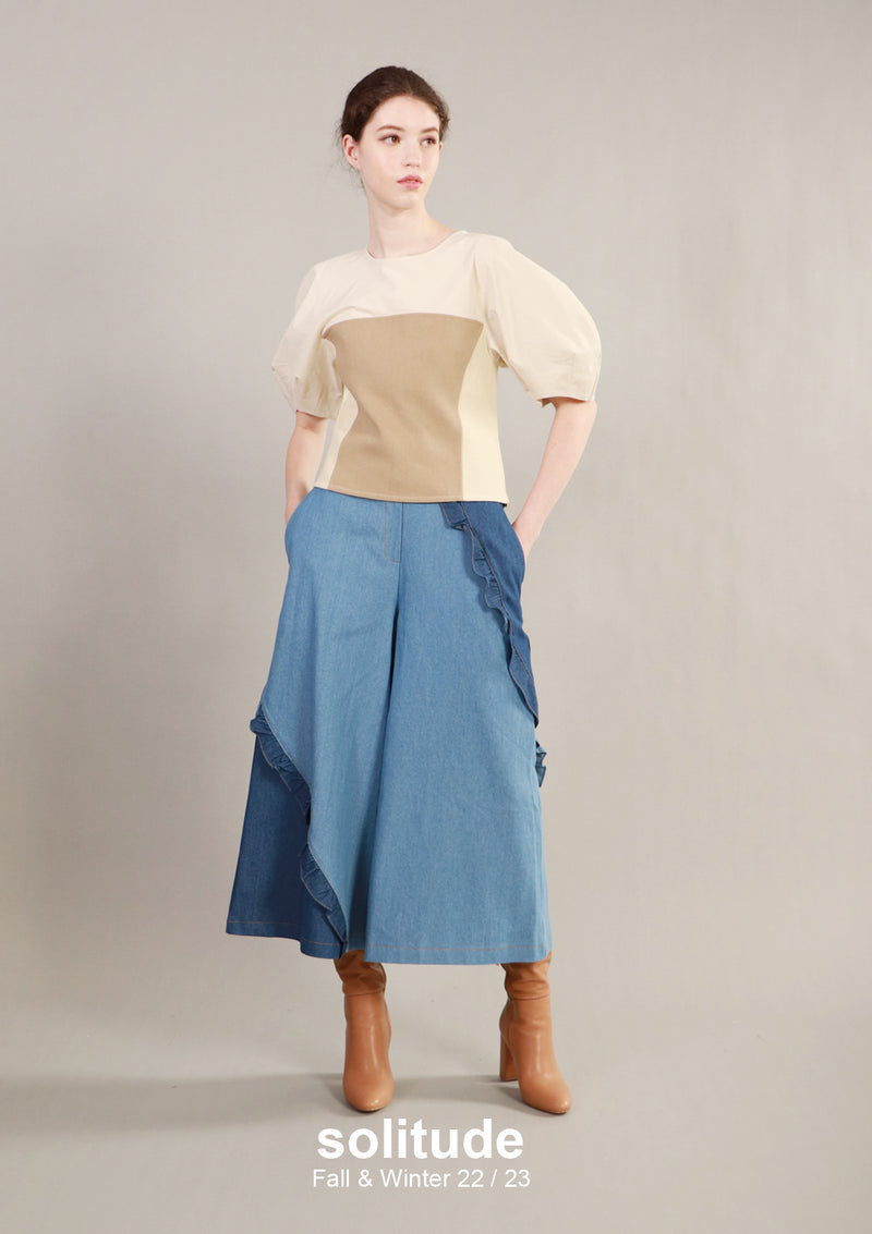 Beige Woven Top