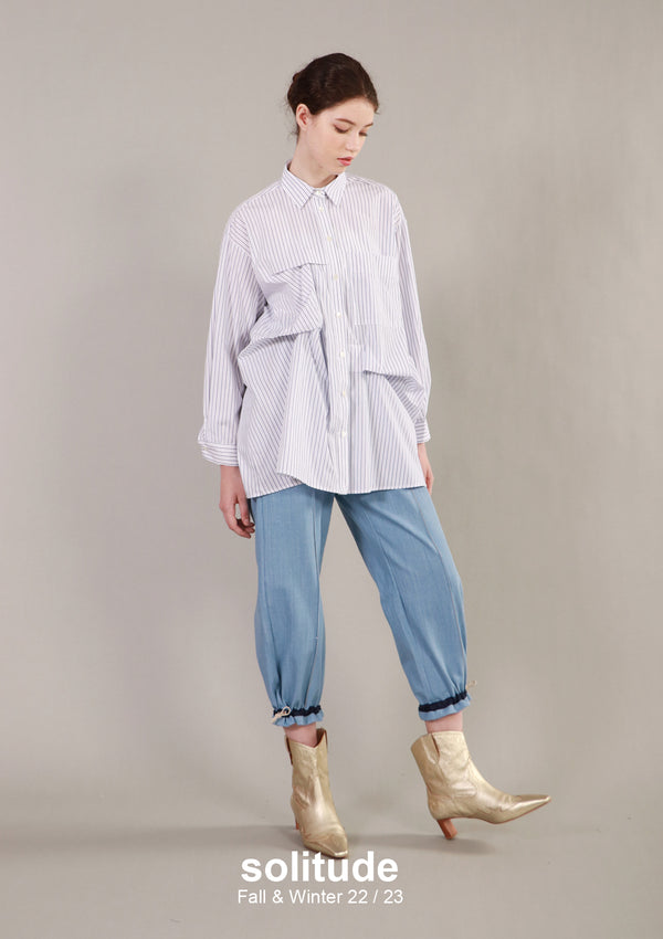 Asymmetric Striped Shirt