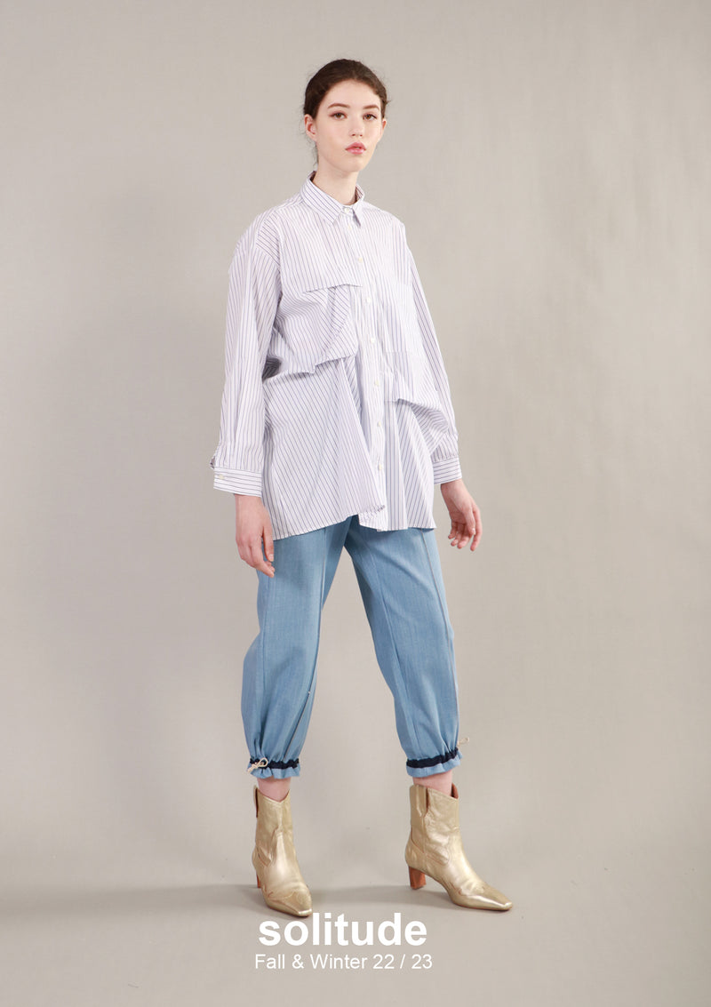 Asymmetric Striped Shirt