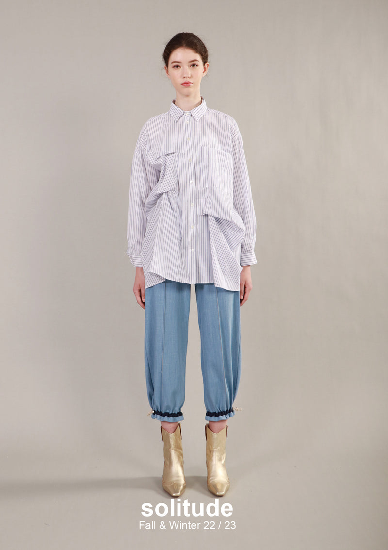 Asymmetric Striped Shirt