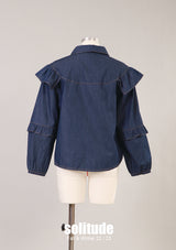 Ruffles Denim Shirt