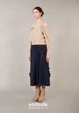 Ruffles Dark Denim Pants