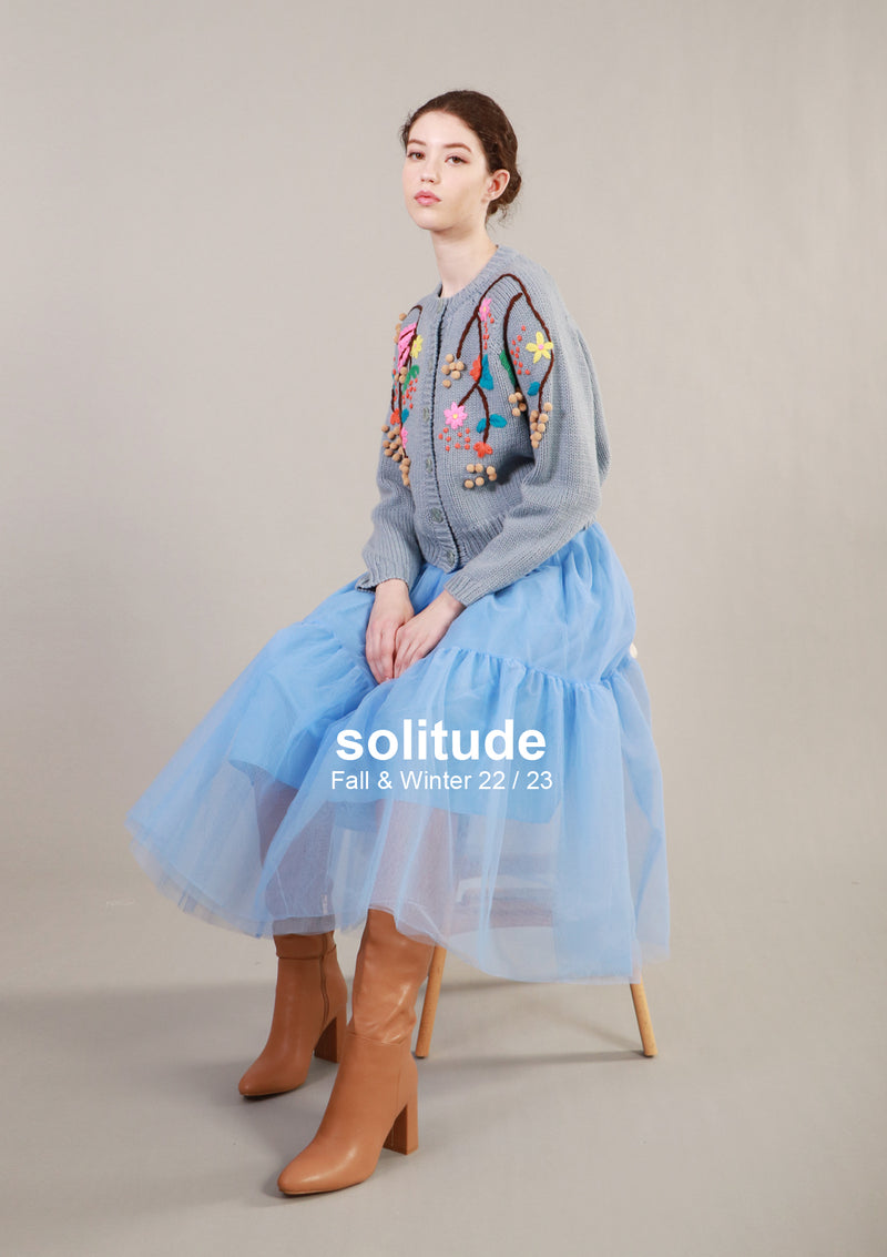 Embroidered Knit Cardigan
