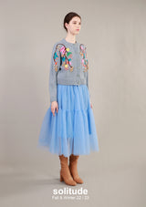 Embroidered Knit Cardigan