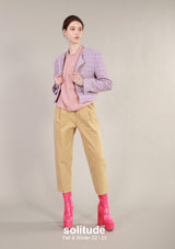 Purple Cropped Jacket