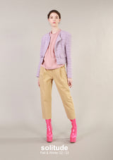 Purple Cropped Jacket