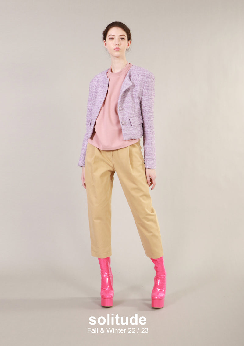 Purple Cropped Jacket