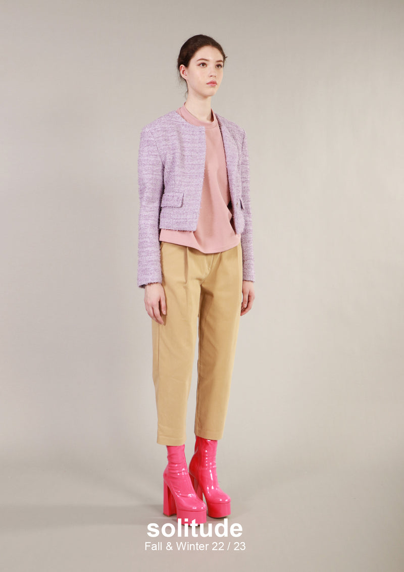 Purple Cropped Jacket