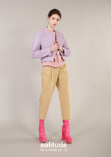 Purple Cropped Jacket